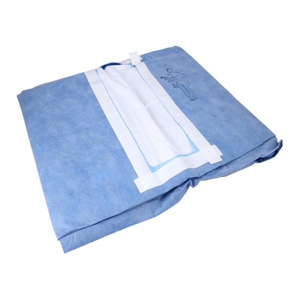 Convertors Tiburon 100x122" Sterile Laparotomy Drape 4x12" Fenestrated, 12 EA/CA