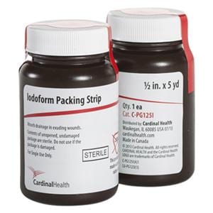 100% Cotton Gauze Packing Strip 1/2"x5yd Sterile LF, 12 EA/CA