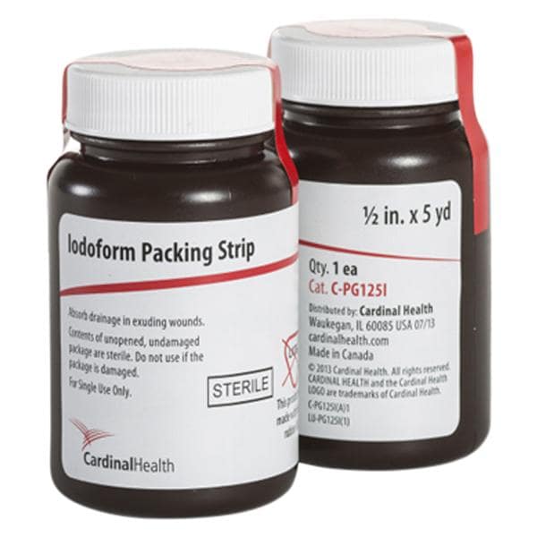 100% Cotton Gauze Packing Strip 1/2"x5yd Sterile LF, 12 EA/CA