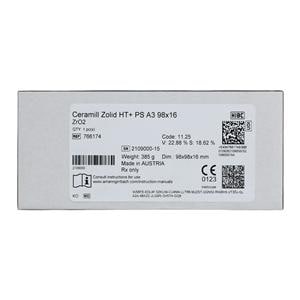 Ceramill Zolid HT+ Zirconia Disc A3 98x16 Ea