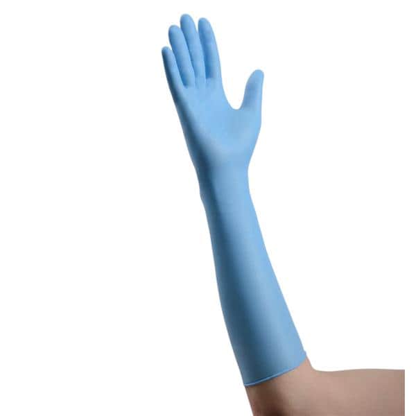Nitrile Chemical Resistant Gloves Medium Blue Non-Sterile