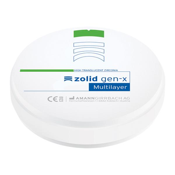 Zolid Gen-X Zirconia Disc D3 98x12 Ea