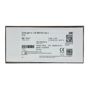 Zolid Gen-X Zirconia Disc C4 98x16 Ea