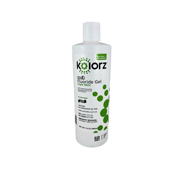 Kolorz Fluoride Gel 1.23% APF Triple Mint Ea