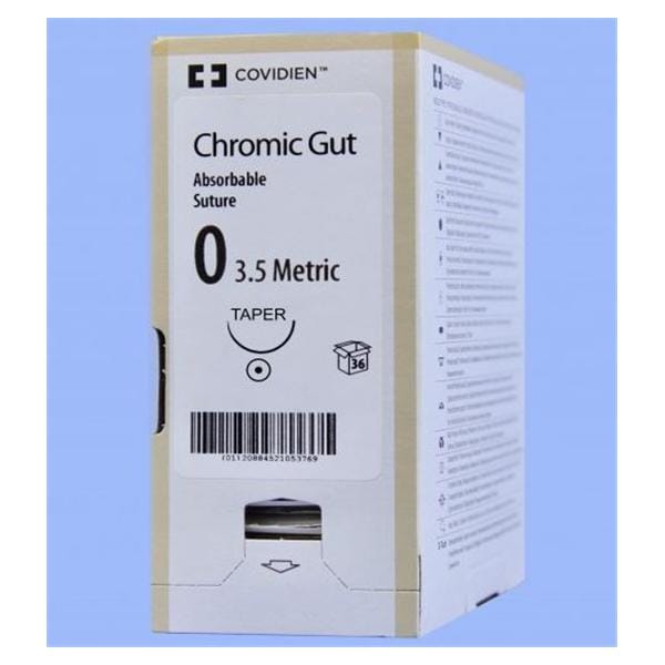 Surgigut Suture 0 3x30" Chromic Gut Monofilament GS-24 Undyed 36/Ca