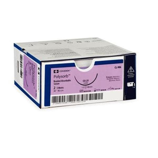 Polysorb Suture 4-0 30" Polyester Braid C-14 Undyed 36/Bx