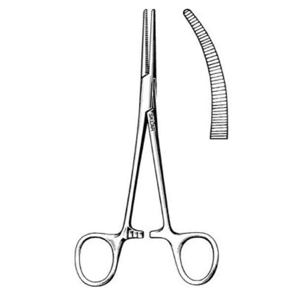 Crile Forcep Curved 6-1/4" Stainless Steel Autoclavable Ea