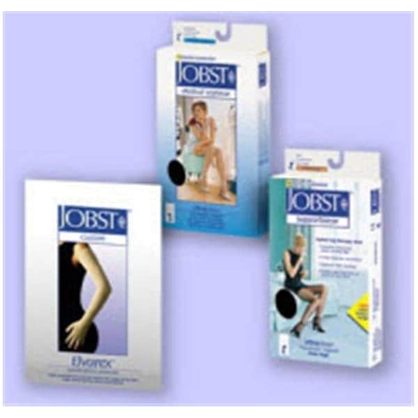 Opaque Compression Stocking Knee High Small Natural