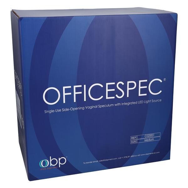 OFFICESPEC Vaginal Speculum Medium Lighted 24/Bx
