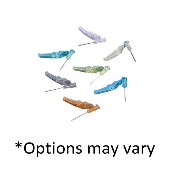 Needle-Pro EDGE Hypodermic Needle 20gx1-1/2" Yellow Safety Device 100/Bx, 10 BX/CA