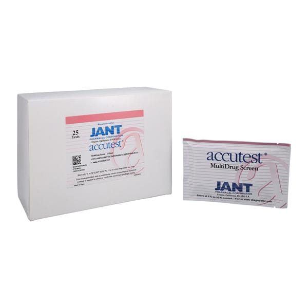 Accutest Drug Screen Dip Card Test Kit Moderately Complex 25/Bx