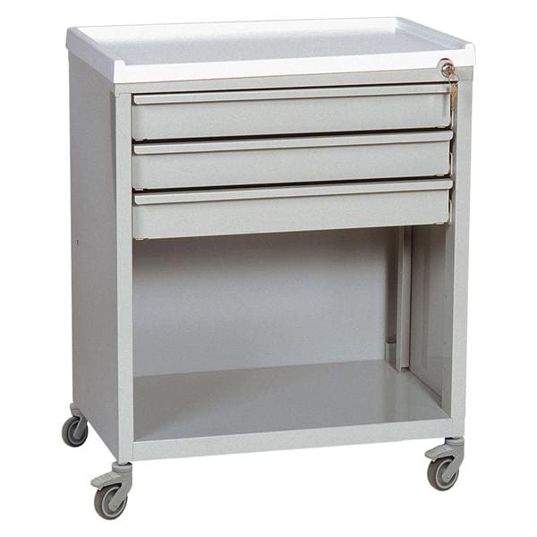 Treatment/Procedure Cart 27.25x23.38x15.13" (4) Caster (3) Drawer