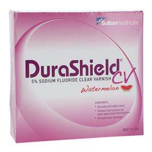 DuraShield CV Fluoride Varnish Unit Dose 5% NaF 0.4 mL Watermelon Clear 50/Bx