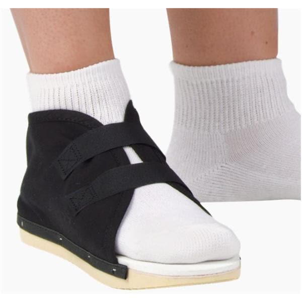 Post-Op Shoe Canvas Upper Black Pediatric 6-8