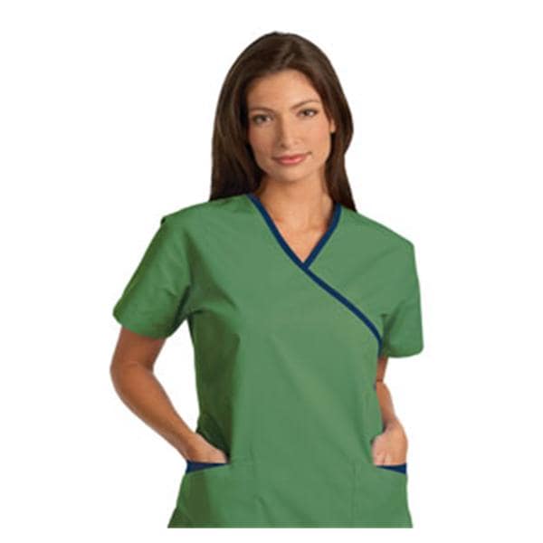 Fashion Seal Scrub Shirt XOvr Nck 3 Pkts Set-In Sleeves X-Small Dll Womens Ea