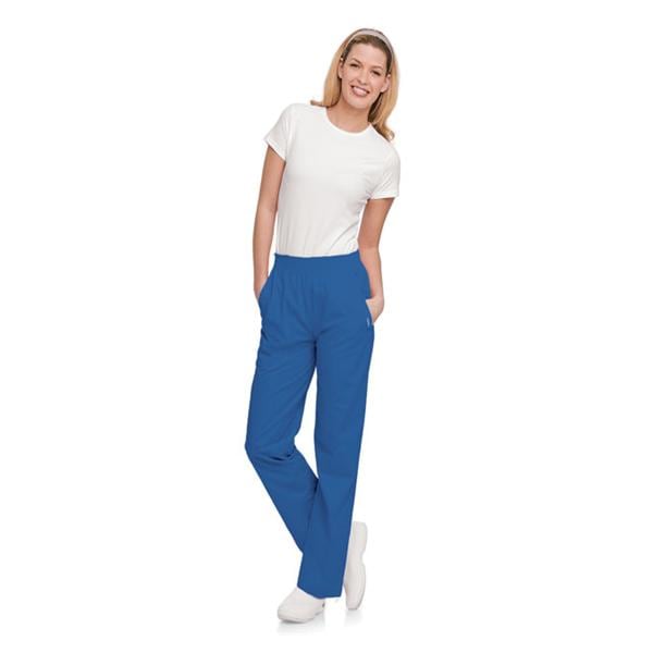 Scrub Pant 65% Polyester / 35% Cotton 4 Pockets 3X Large Galaxy Blue Womens Ea