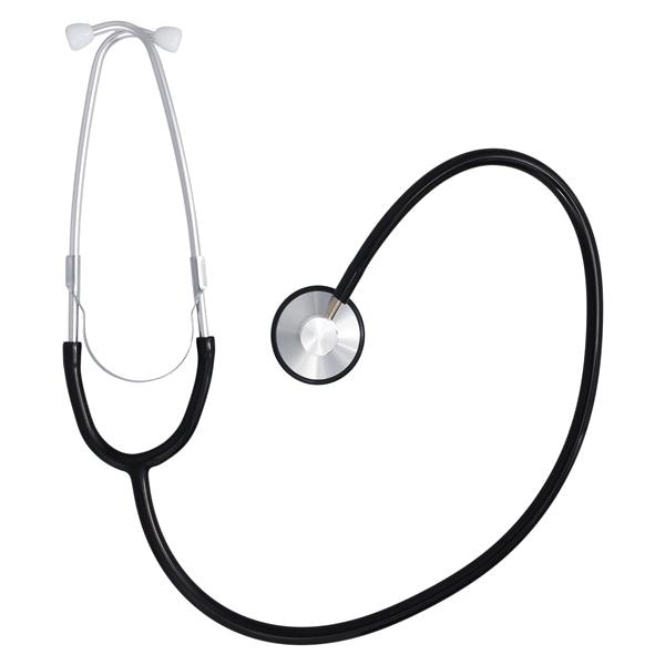 Bowels Stethoscope Adult Black Single Lumen Tubing Ea