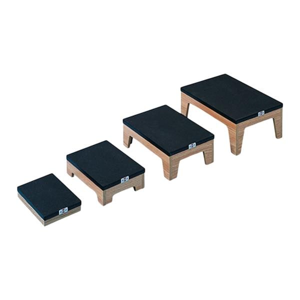 Footstool Nested Climbing Natural Oak Non-Skid Tread 4/Pr