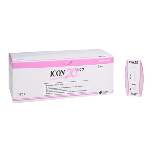 Icon 20 hCG Cassette Test CLIA Wvd f/ Urn/ Mod f/ Srm Bx, 4 BX/CA
