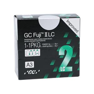 GC Fuji II LC Glass Ionomer Powder / Liquid A3 1:1 Package Ea