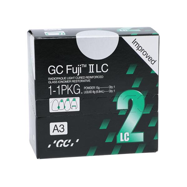 GC Fuji II LC Glass Ionomer Powder / Liquid A3 1:1 Package Ea