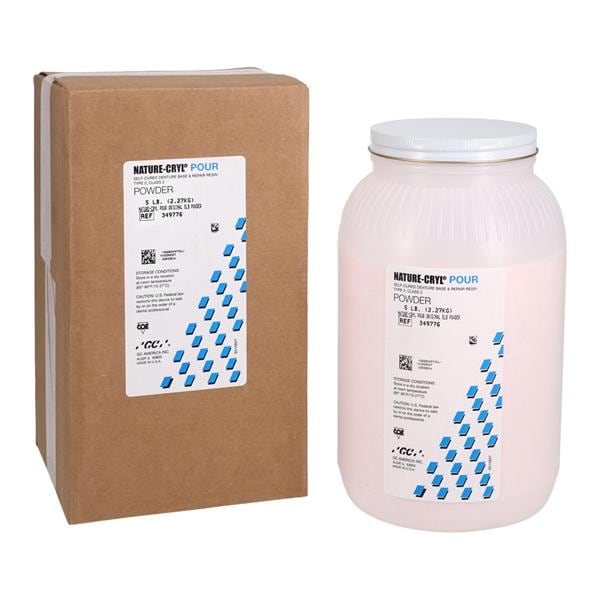 Nature-Cryl Denture Resin Acrylic Pour Base & Repair Self Cure Original 5Lb/bt