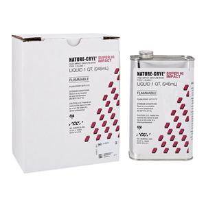 Nature-Cryl Denture Resin Super HI Impact Heat Cure Liquid 2 hours 32oz/Bt