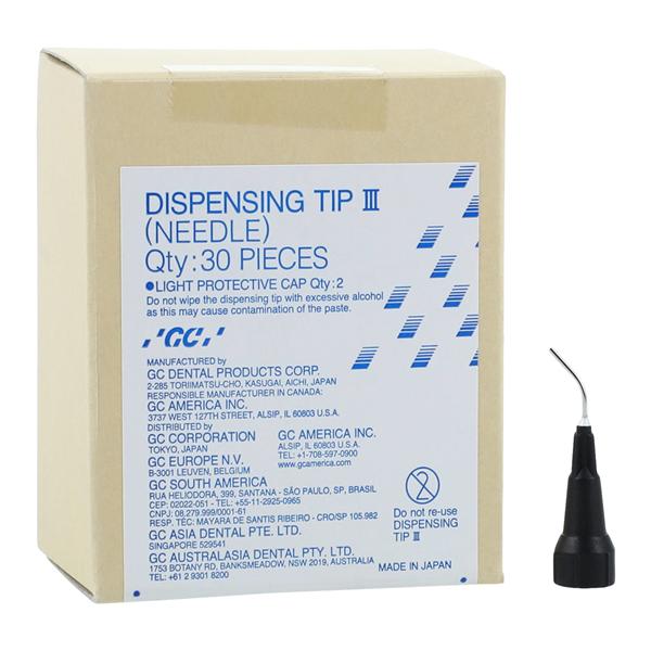 G-aenial Needle Dispensing Tips III Black 22 Gauge 30/Pk