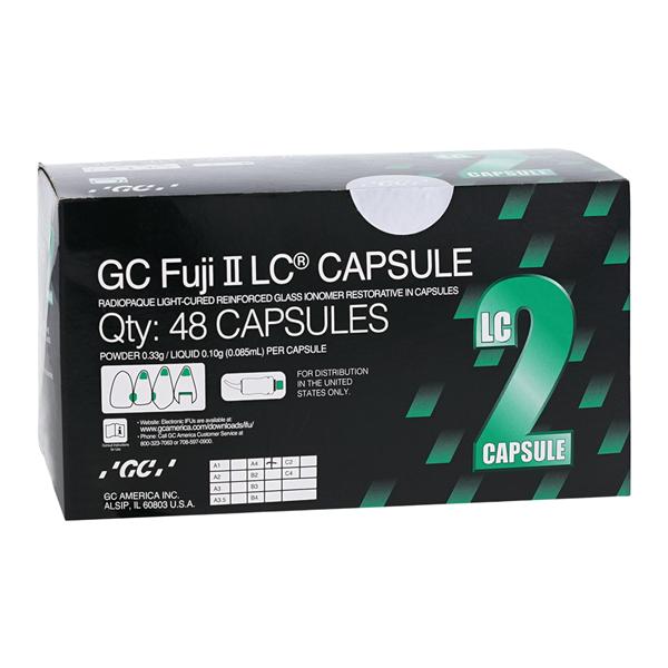 GC Fuji II LC Glass Ionomer Capsule A4 Refill 48/Bx