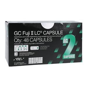 GC Fuji II LC Glass Ionomer Capsule B4 Refill 48/Bx