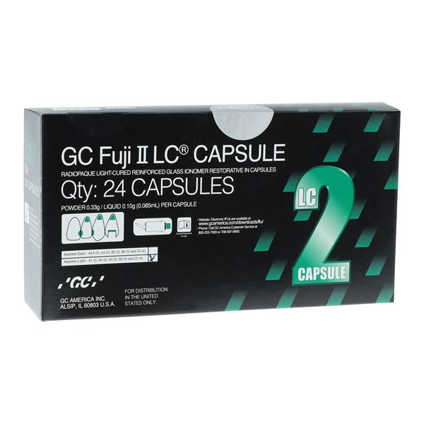 GC Fuji II LC Glass Ionomer Capsule Light Assorted Refill Package 24/Bx