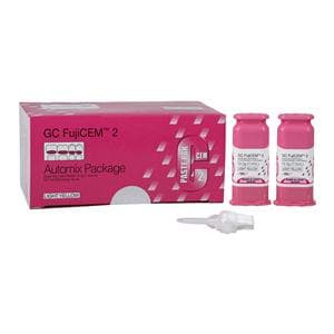 GC FujiCEM 2 Luting Resin Modified Glass Ionomer Automix Cement Wht 13.3 Gm 2/Pk