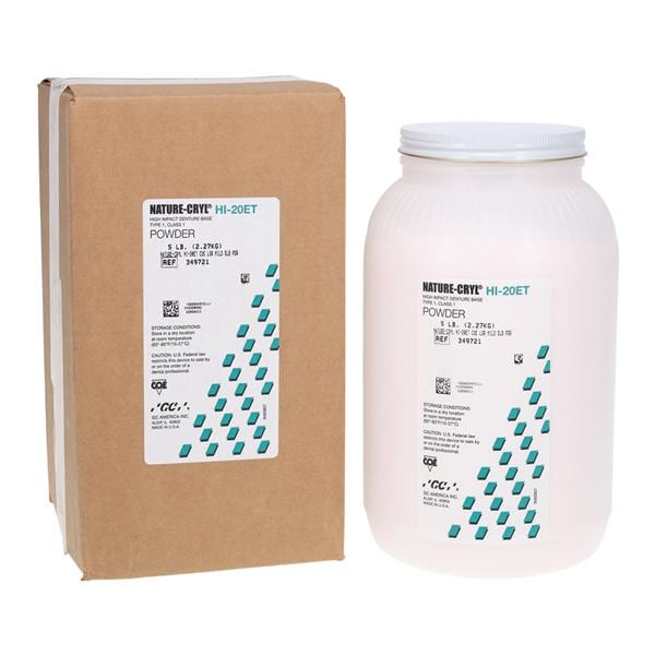 Nature-Cryl Denture Resin HI-20ET Heat Cure COE-LOR Mild 5Lb thumbnail 2