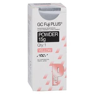 GC Fuji PLUS Resin Glass Ionomer Powder Cement White 15 Gm 15gm/Bt
