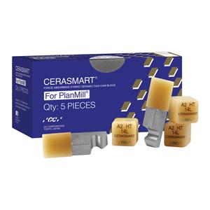CERASMART HT Milling Blocks High Translucency 14 A3.5 For PlanMill 5/Pk