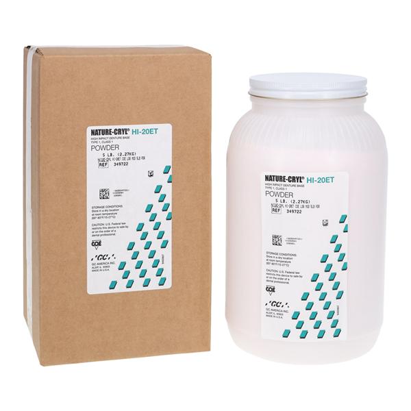Nature-Cryl Denture Resin HI-20ET Heat Cure COE-LOR Moderate 5Lb thumbnail 2