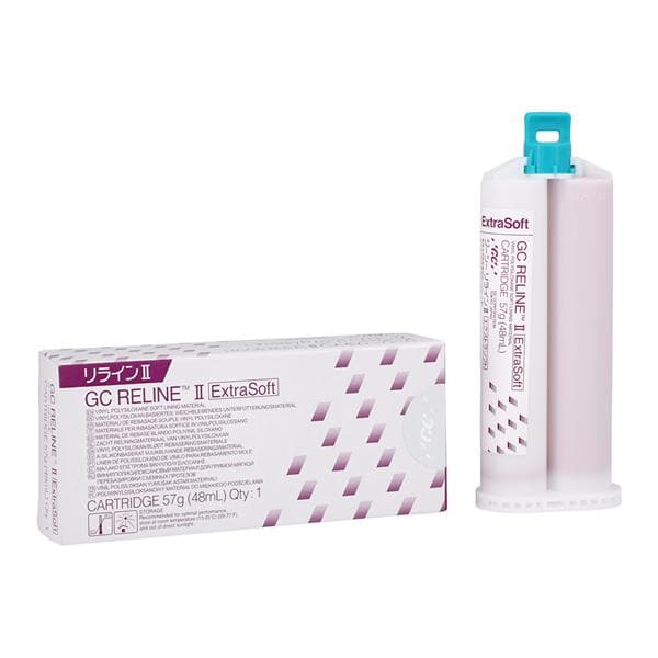 GC Reline II Soft Liner Extra Soft Cartridge Refill 57 Gm 48mL thumbnail 6