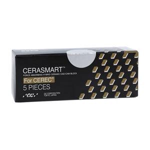 CERASMART LT Milling Blocks Low Translucency 14L A1 For CEREC 5/Pk