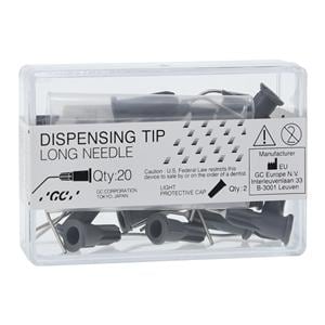 G-aenial Universal Injectable Tip Dispensing Tips Silver 20 Gauge 20/Pk