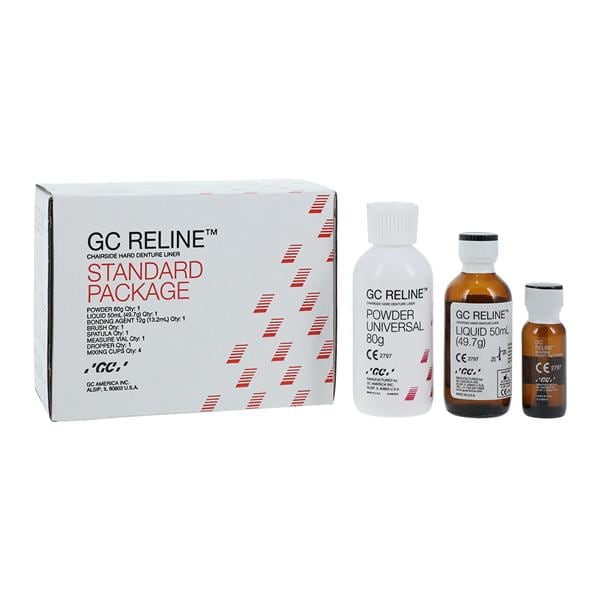 GC Reline Chairside Hard Denture Liner, Standard Pack,