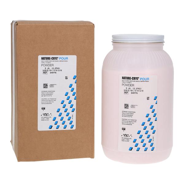 Nature-Cryl Denture Resin Acrylic Pour Base & Repair Self Cure Lt Rd Pnk 5Lb product image