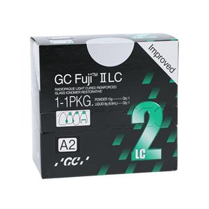 GC Fuji II LC Glass Ionomer Powder / Liquid A2 1:1 Package Ea