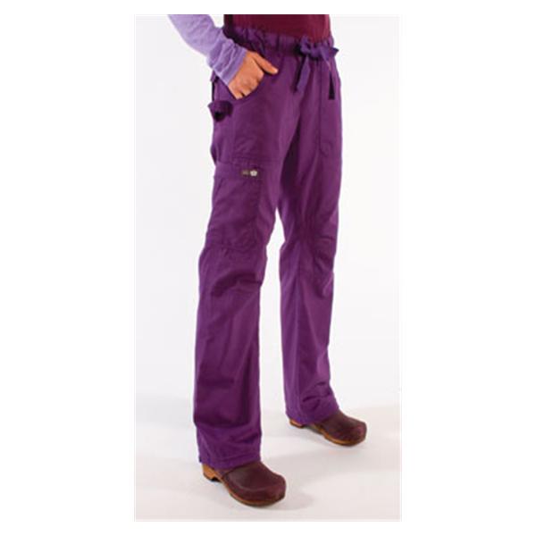 Scrub Pant 55% Cotton / 45% Polyester 6 Pockets Large Amethyst Womens Ea