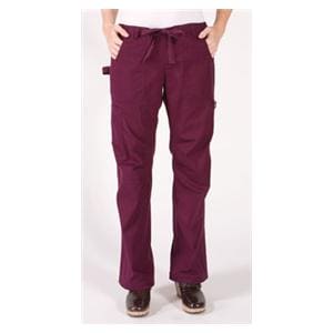 Scrub Pant 6 Pockets X-Small Merlot Womens Ea