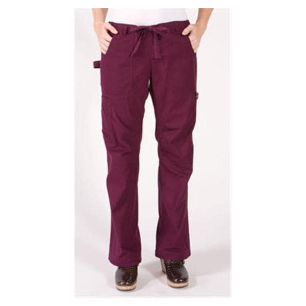 Scrub Pant 6 Pockets X-Small Merlot Womens Ea