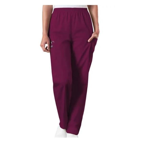 Scrub Pant 4 Pockets Medium Wine Womens Ea