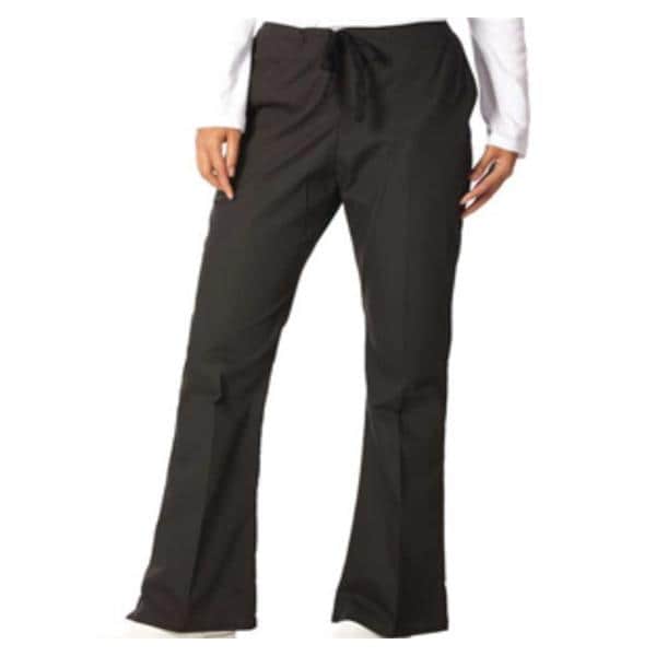 Scrub Pant 3 Pockets Medium Black Womens Ea