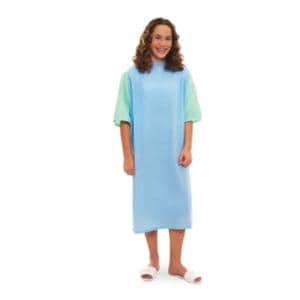 Patient Gown Teen One Size Green Ea