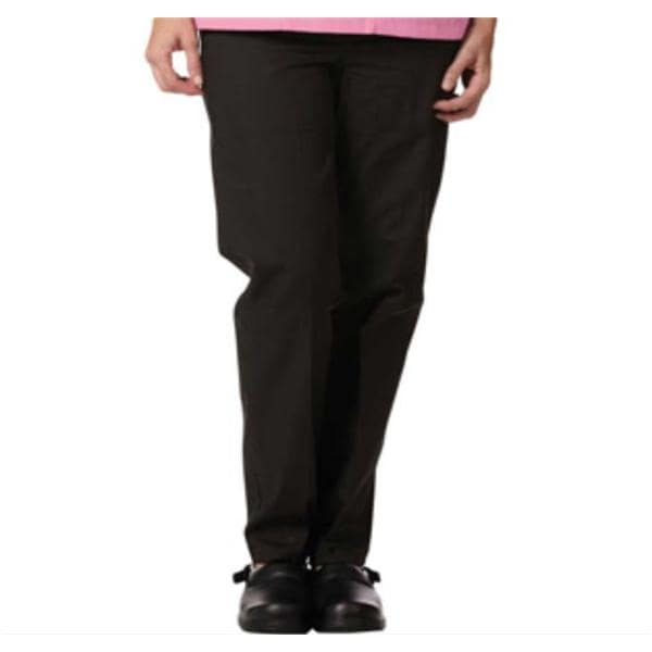 Scrub Slacks 2 Pockets Large Black Womens Ea