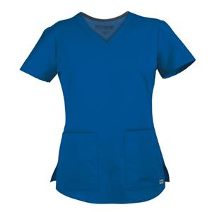 Greys Anatomy Scrub Shirt V-Neck 2 Pockets Short Sleeves 2X Large Ryl Womens Ea